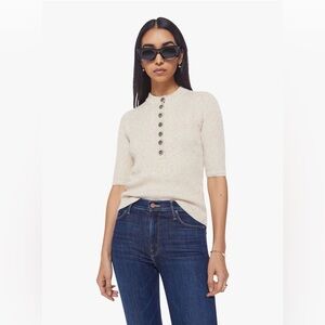 MOTHER The Eye Catcher Henley Top (Size Small)
